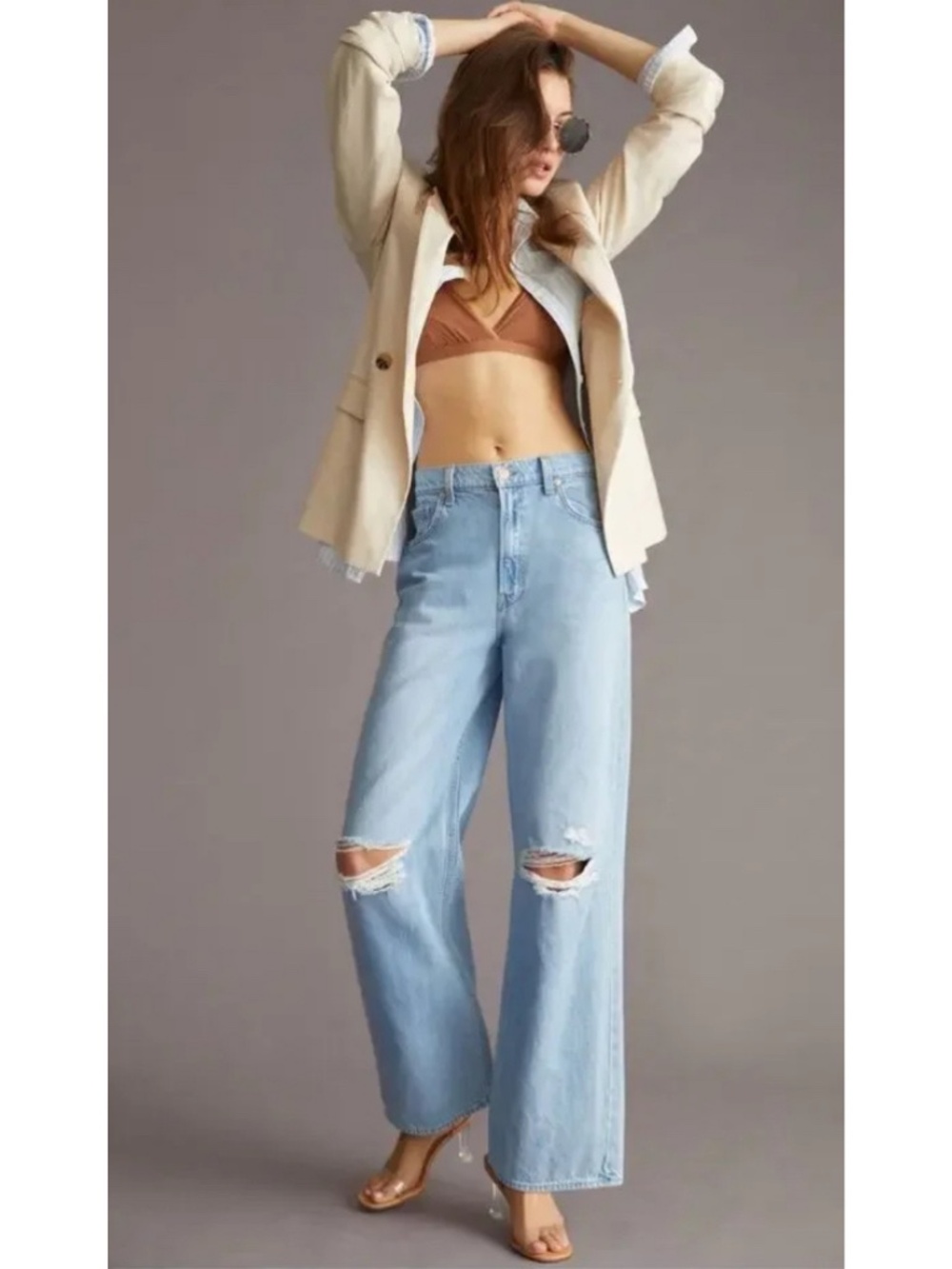 Mother SNACKS! Jeans Fun Dip Puddle in Lots of Nibbles like new 26